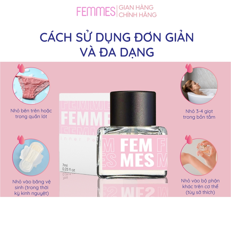 Nước hoa cô bé Femmes cao cấp mùi thơm quyến rũ sexy độ lưu hương tốt dung tích 10ml