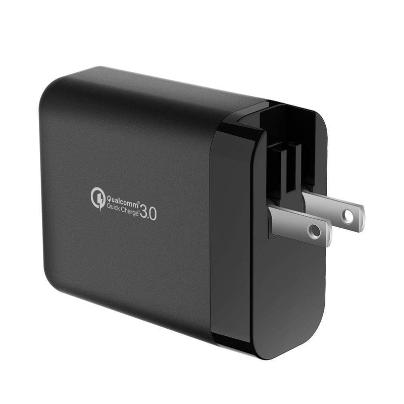 Sạc JCPAL 3 cổng Travel Multiport với Quick Charge 3.0 - Black - Hàng chính hãng