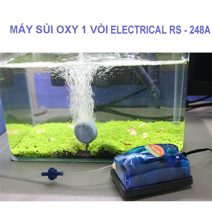 Máy sủi oxi 1 vòi vipsun fish,tạo oxi,cung cấp oxi cho hồ cá.phụ kiện hồ cá cảnh,thủy sinh,ấp artemia TẶNG DÂY+ĐẦU SỦI