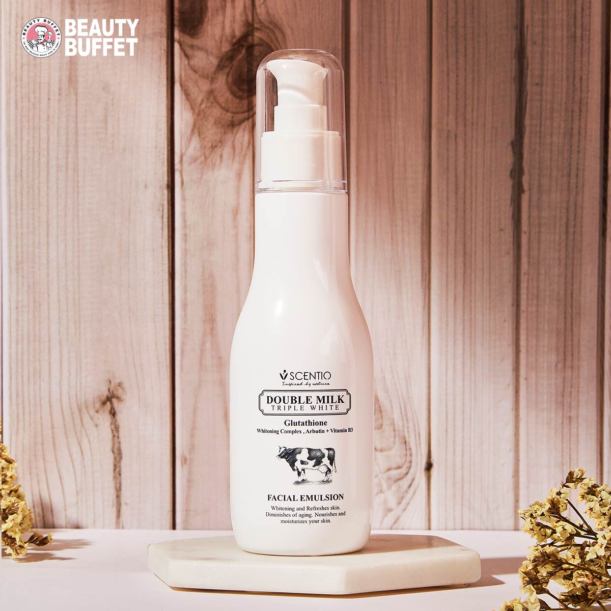 Sữa Dưỡng Trắng Da Mặt Beauty Buffet Scentio Double Milk Triple White (150ml)