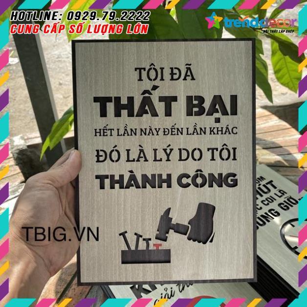 Tranh Treo Tường Gỗ 048 trang trí phòng làm việc TRENDDECOR.VN