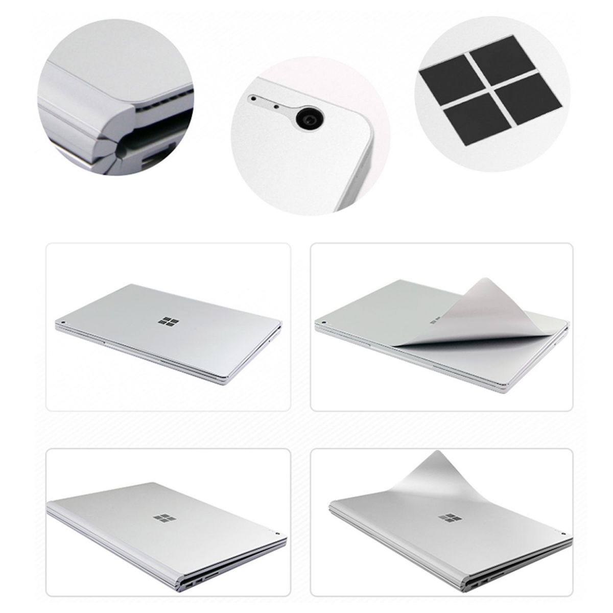 Miếng dán toàn thân 3in1 JRC bảo vệ cho Surface Book - Hàng Chính hãng