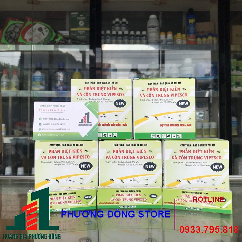 Combo 10 hộp phấn diệt kiến dạng viên