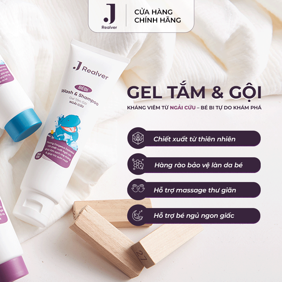 Gel Tắm Gội Ngải Cứu JRealver Mùi Gorgeous Explosion 150g