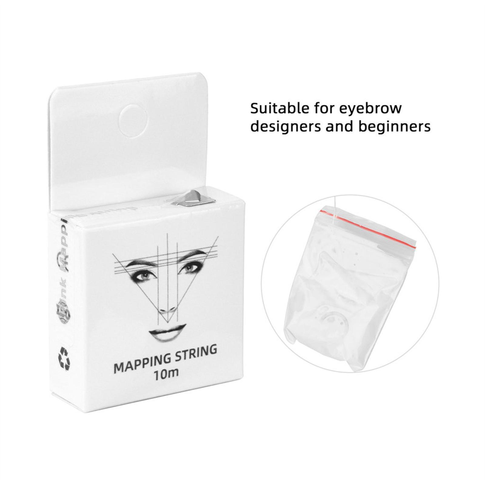 White Eyebrow Mapping String Eyebrow and Lips Positioning Mapping Line