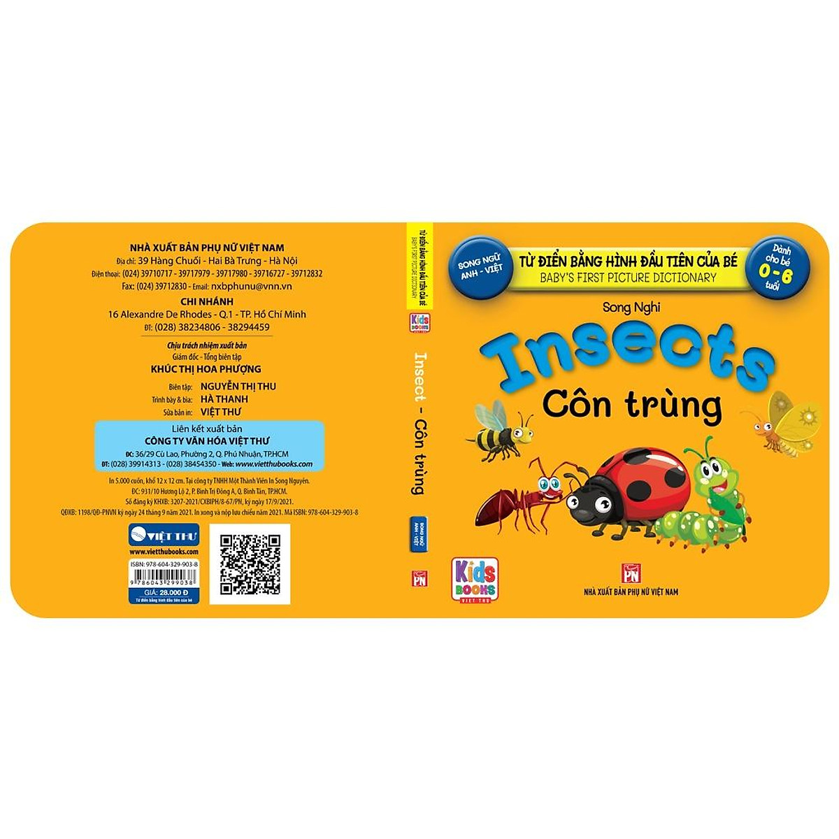 Sách - Baby'S First Picture Dictionary - Từ Điển Bằng Hình Đầu Tiên Của Bé - Côn Trùng - Insects