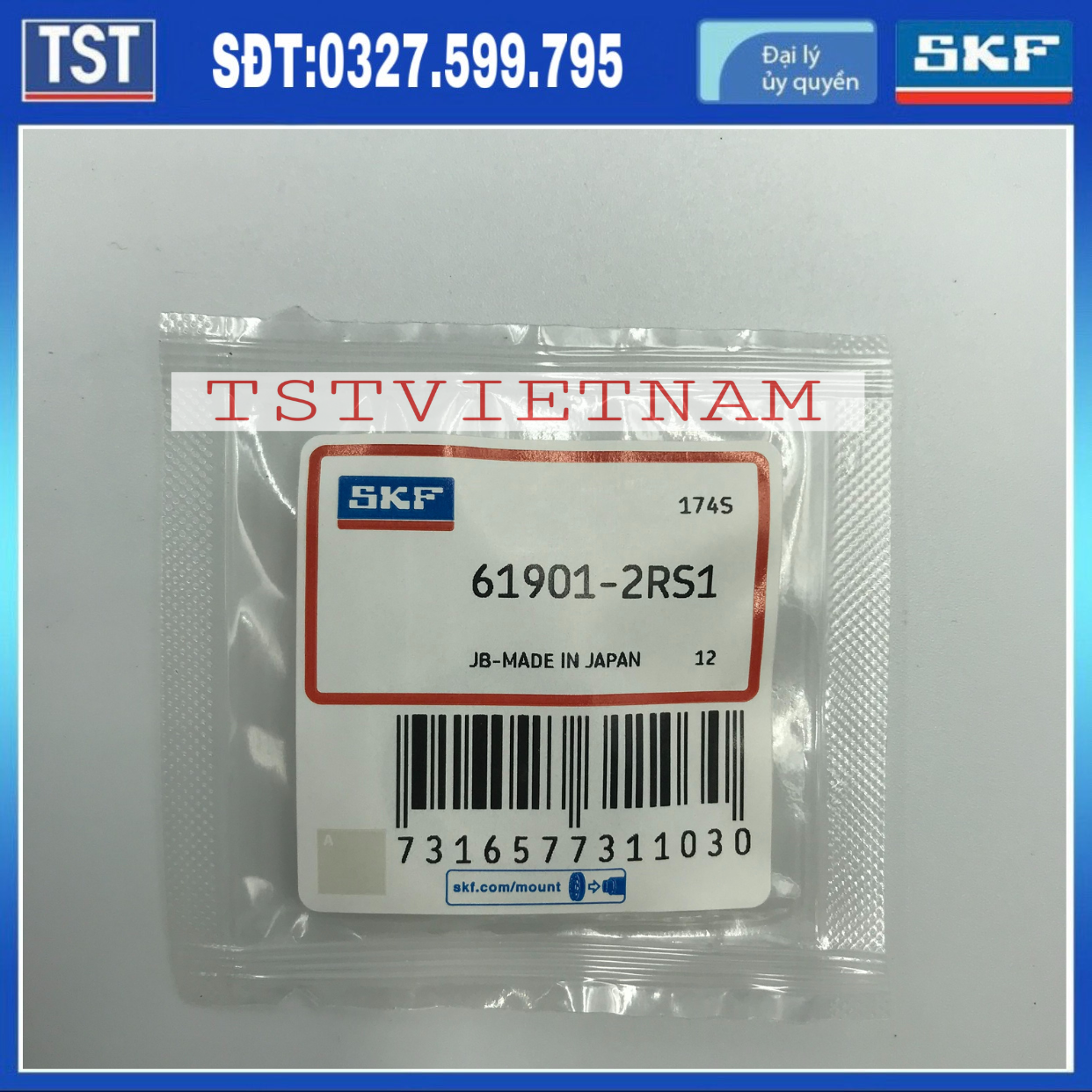 Vòng bi bạc đạn SKF 61901-2RS1