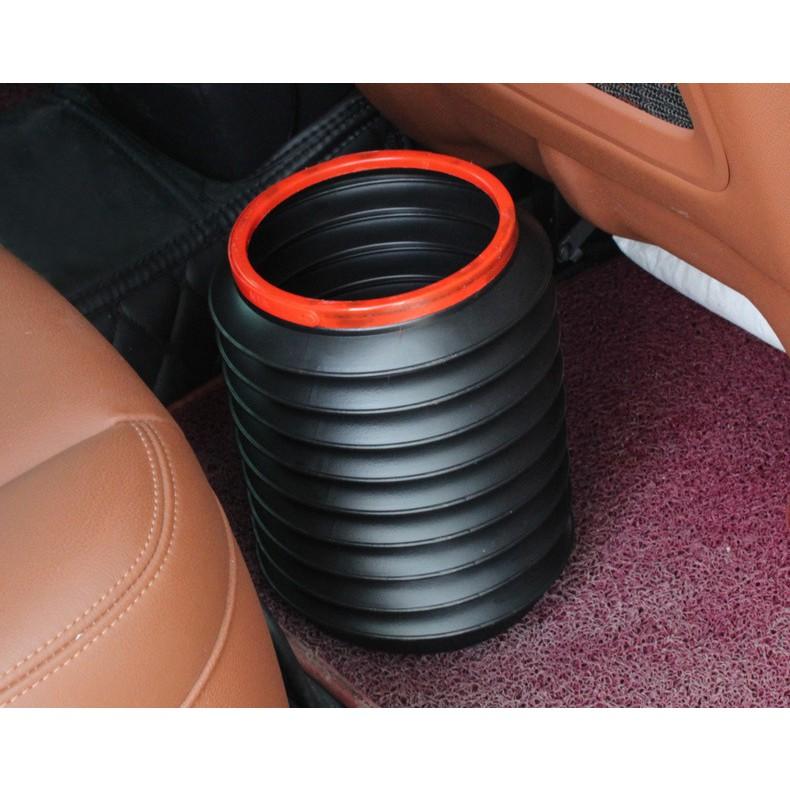 Thùng gấp gọn mini để rác co giãn trên ô tô - dùng để chứa đồ ăn, rác, đồ dùng kích thước vừa và nhỏ