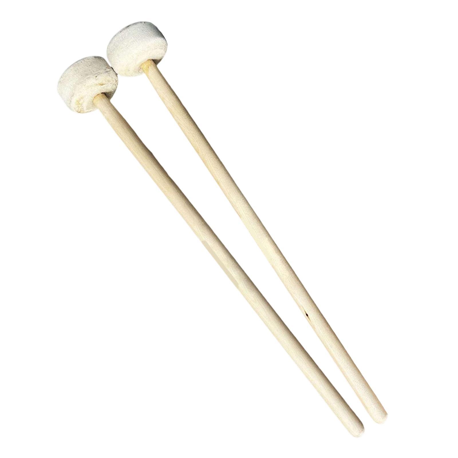 2Pcs Drumsticks Percussion Accs Multipurpose Wear Resistant for Hand Drum Black