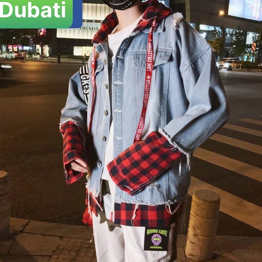 ÁO KHOÁC JEAN UNISEX NAM NỮ CHẤT BÒ PHỐI NÓN NỈ PHONG CÁCH TRẺ TRUNG NĂNG ĐỘNG CAO CẤP- DUBATI FASHION