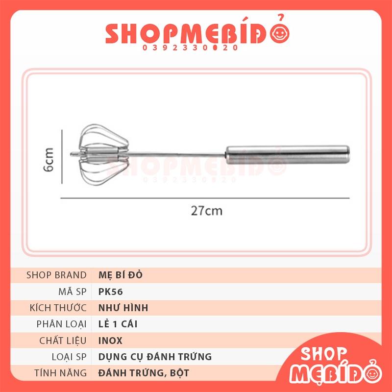 Dụng Cụ Đánh Trứng Cầm Tay Bán Tự Động Inox Siêu Bền Không Rỉ Chất Lượng Cao Shop Mẹ Bí Đỏ PK56