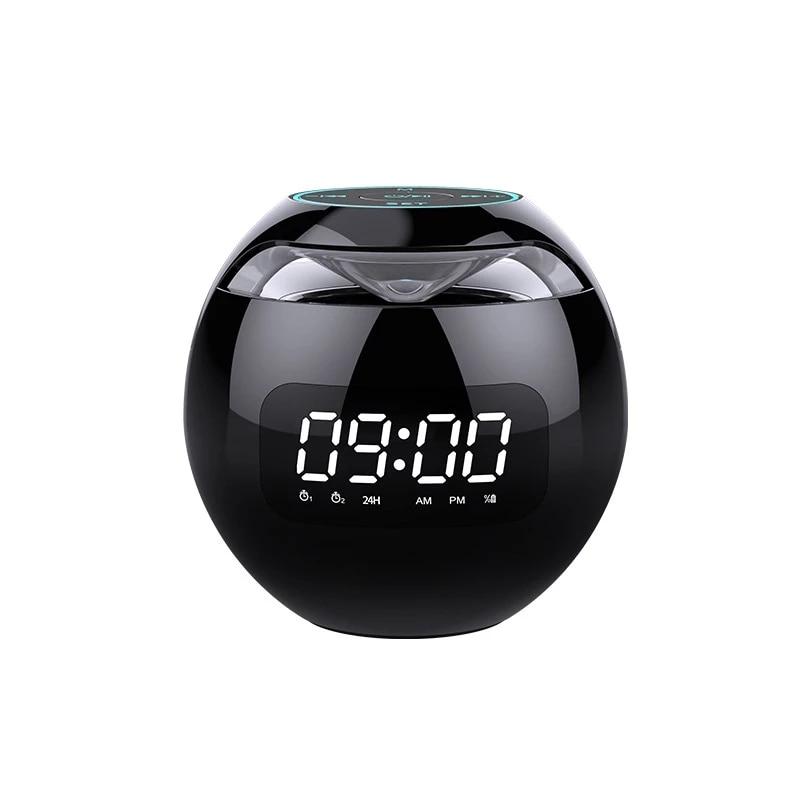 G90 Đồng hồ mới Loa Bluetooth đầy màu sắc Mini Portable Ball Card Lock and Load Spray Loa Bluetooth Màu sắc: Đen