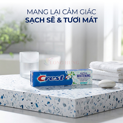 Kem đánh răng Crest Plus Extra Whitening (153g) - Hàng chính hãng