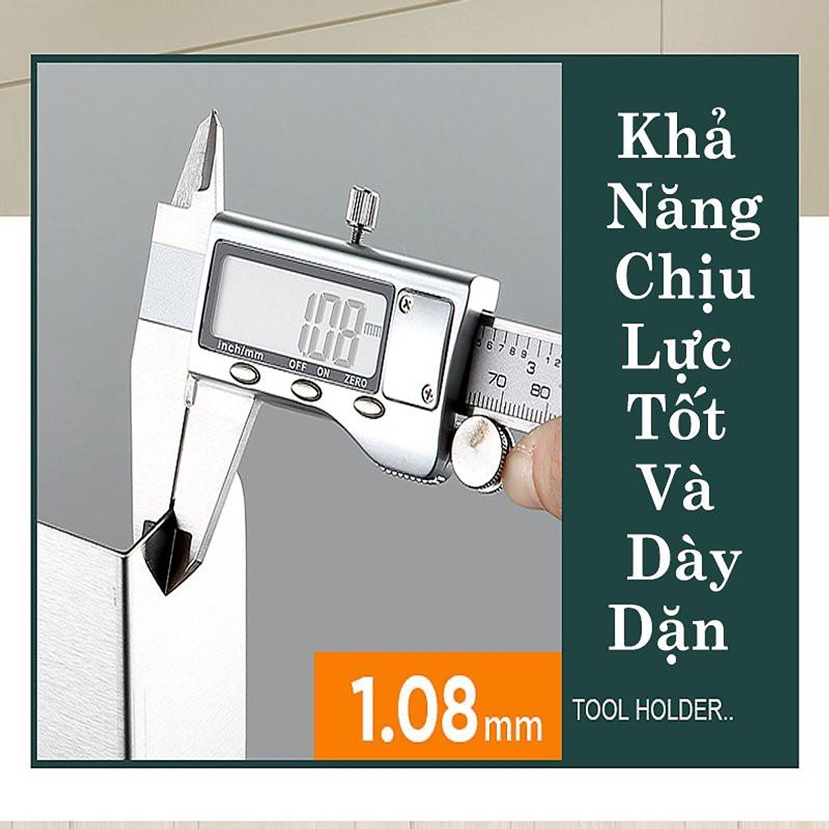 Giá Treo Đồ Nhà Bếp, Giá Cài Dao Inox Gắn Tường, Có Móc Cài Dao Muỗng Không Gỉ Đa Năng - hàng Loại 1  - Chính Hãng MINIIN