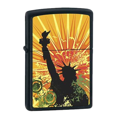 Bật Lửa Zippo 24822 Lady Liberty Black Matte