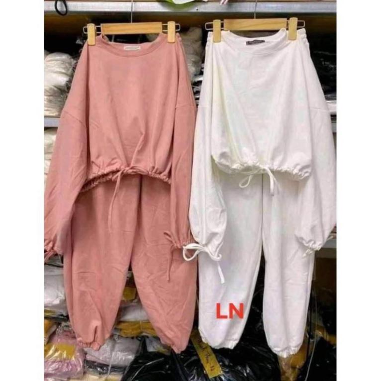 Set áo dây rút + quần chun gấu lina - ND22