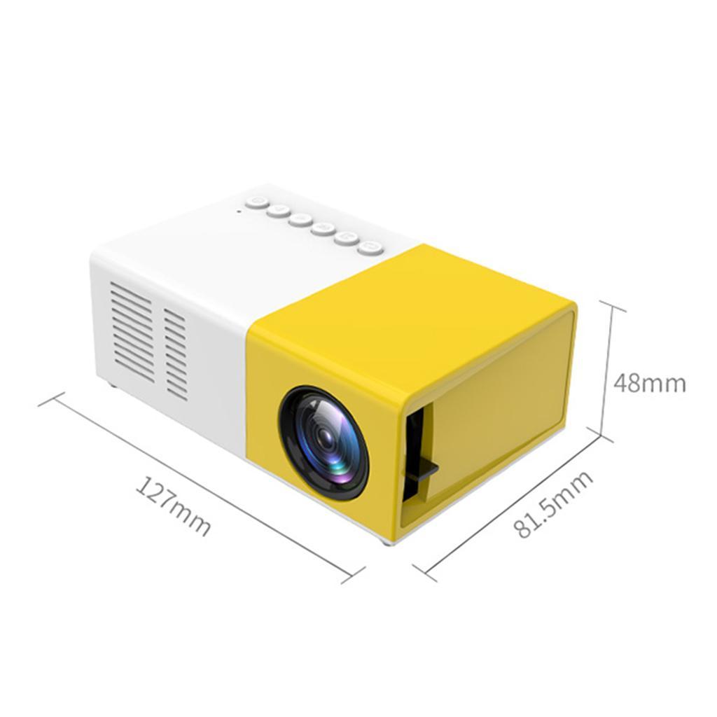 Portable Mini Projector LED 1080P Home Film Cinema Connect PC Laptop UK Type A