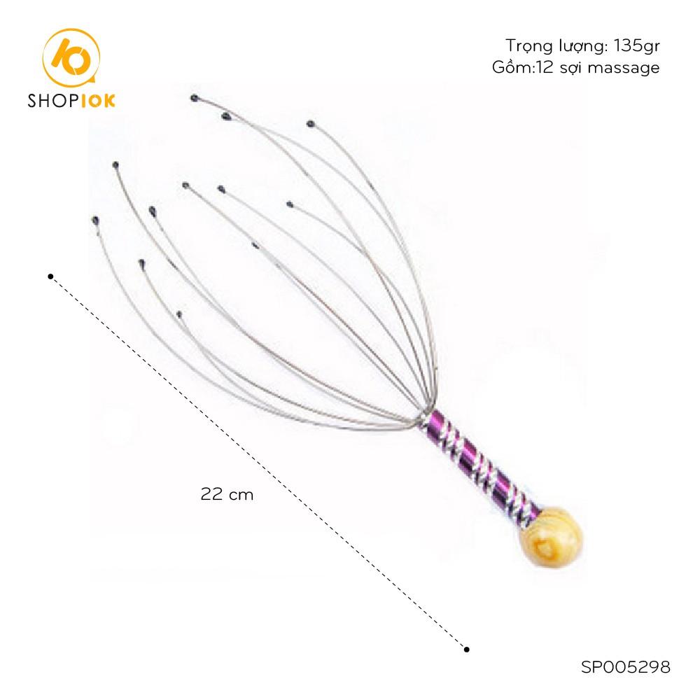 Mát xa đầu Bạch Tuộc, dụng cụ massage vùng đầu giúp lưu thông máu tốt – SP005298