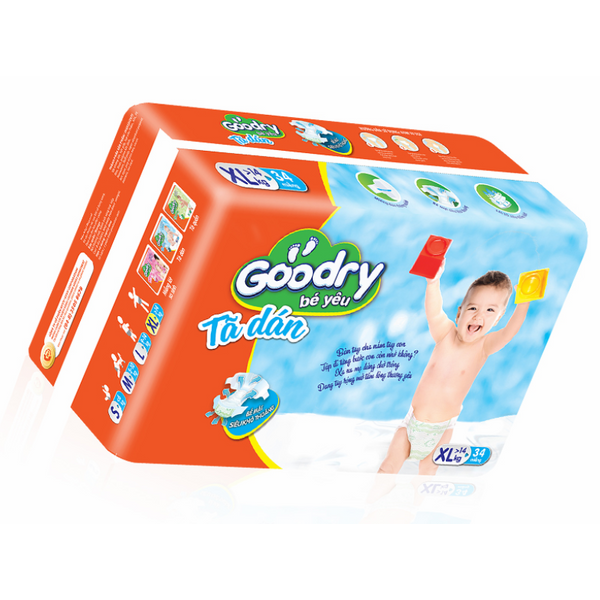 Tã Dán Goodry Bé Yêu XL34