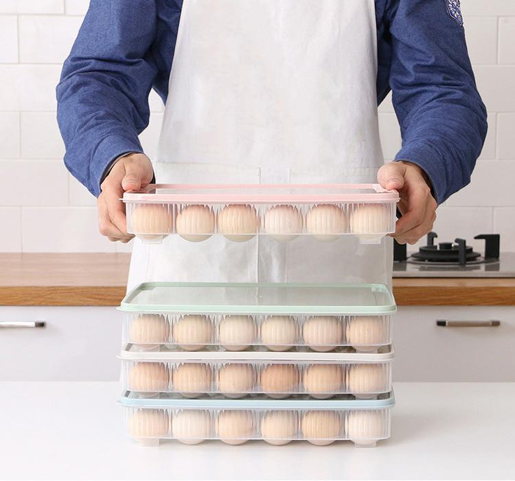 Hộp Đựng Trứng 1 Tầng 24 Quả Tiết Kiệm Diện Tích - Free Ship Toàn Quốc