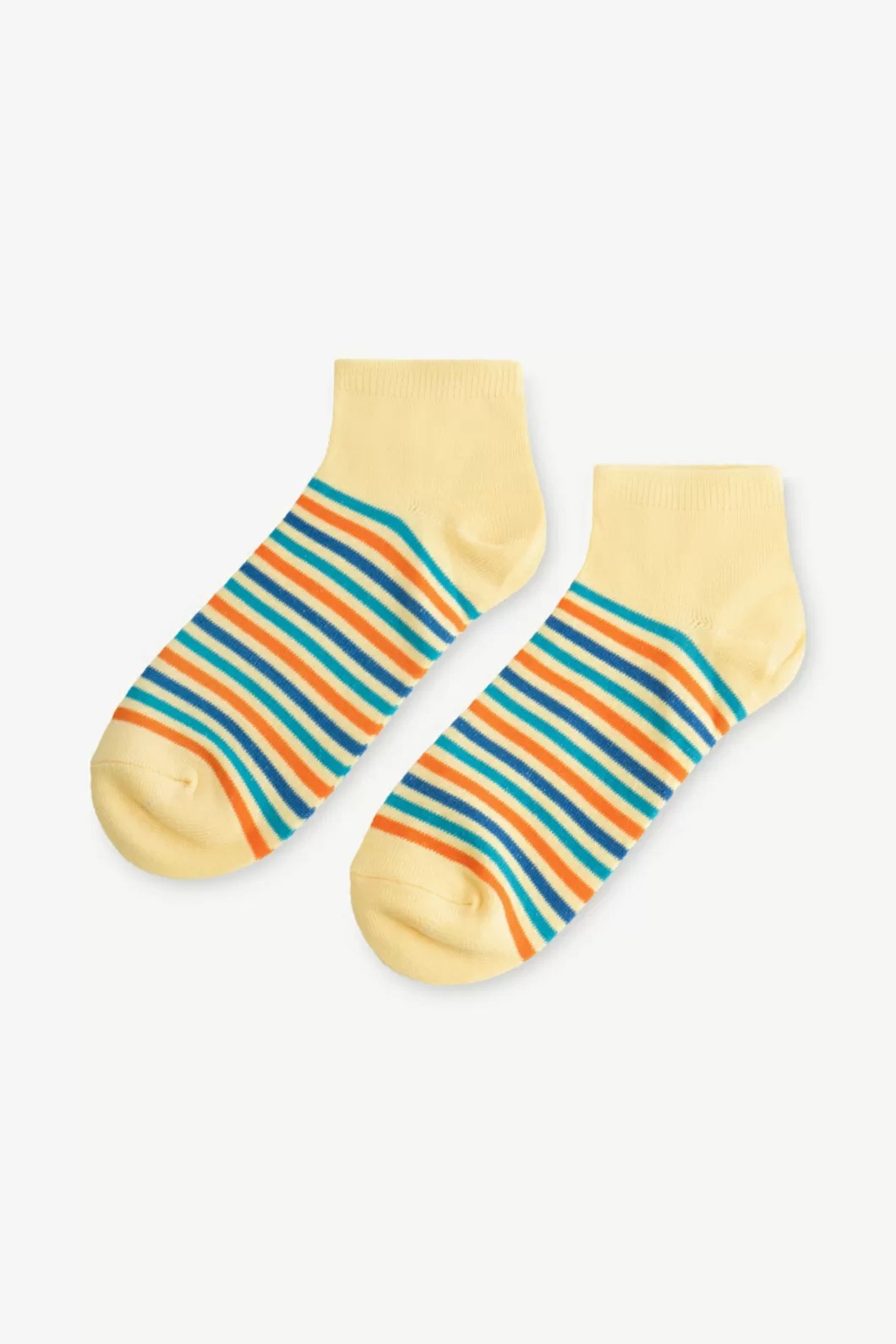 Tất / Vớ Cổ Ngắn ROUTINE chất liệu Cotton Phối Màu Kẻ Sọc Freesize - 10F23SOC016 | LASTORE MENSWEAR