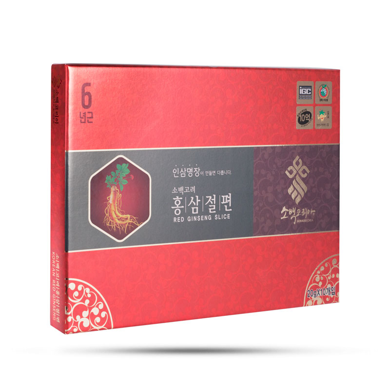 Hồng Sâm Lát Tẩm Mật Ong Sobaek Korea TP0011 (20g x 10 Gói)