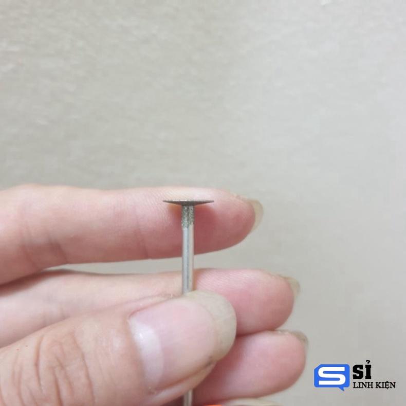 Đĩa cắt lưỡi câu hay lưỡi cắt khắc kim cương mini chân cán 2mm đầu cắt 2/3/4/6/8/10mm T gầy