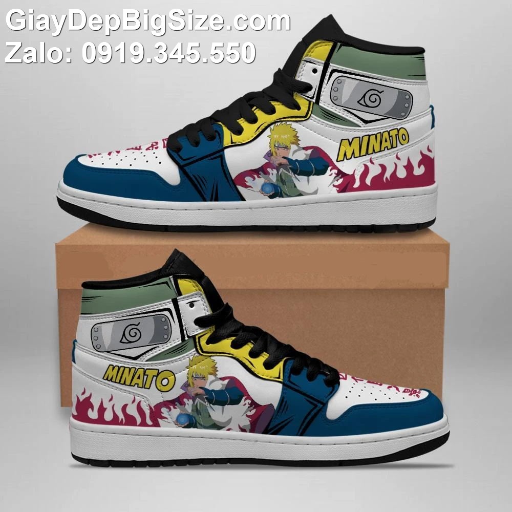 Giày thể thao custom nhân vật anime cỡ lớn 45 46 47 48. Big size custom sneakers for wide feet (One Piece, Naruto...)