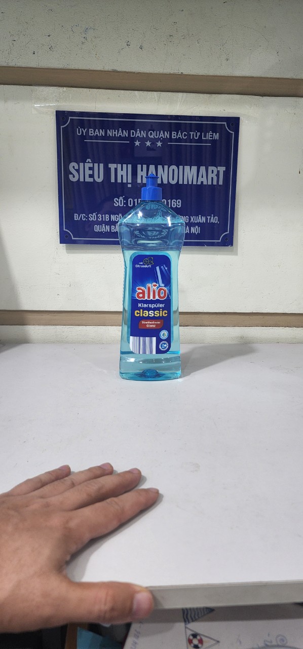 Combo bột rửa bát Alio + nước làm bóng Alio 1000 ml+ hộp muối làm mềm nước Alio 2 kg