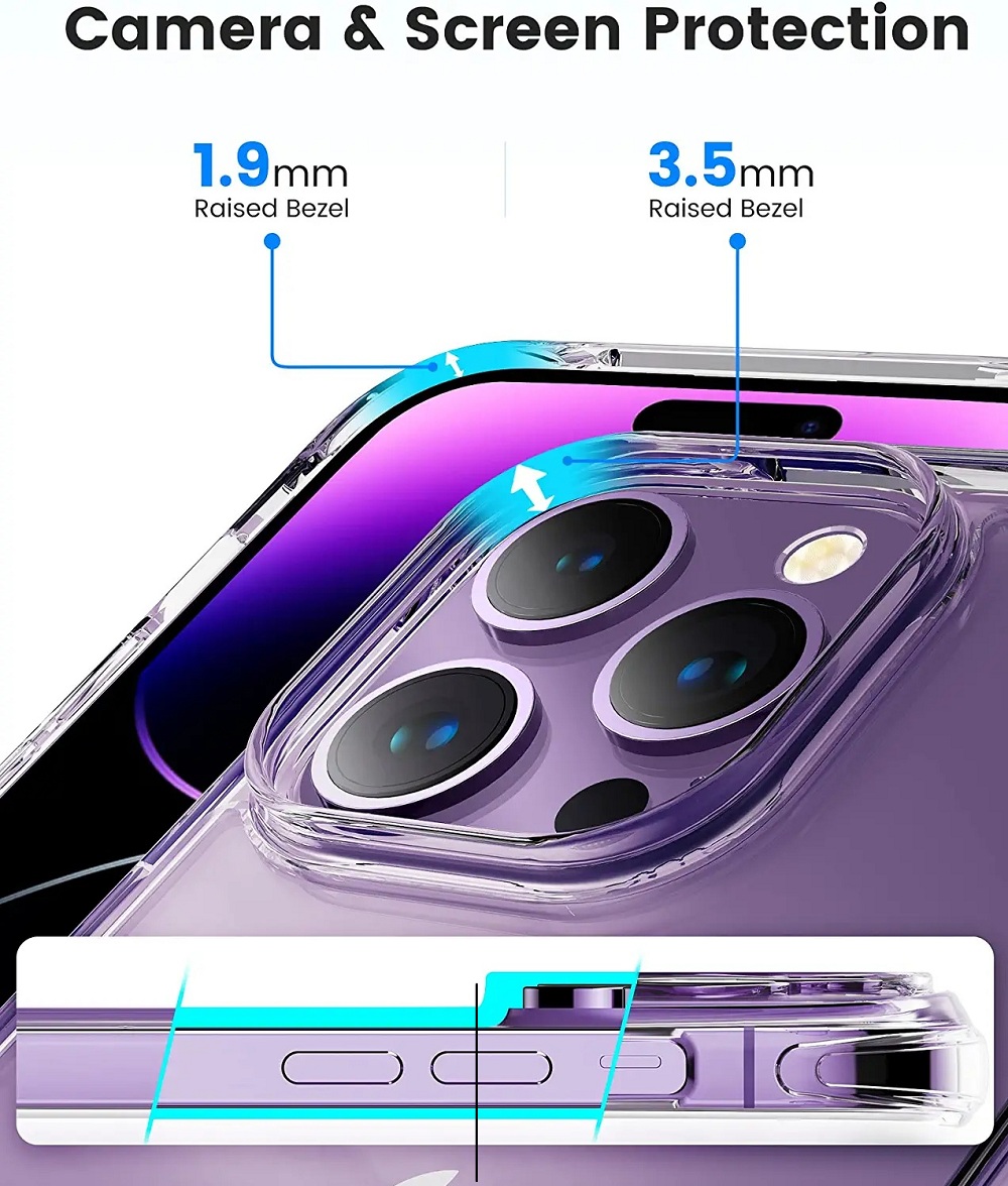 Ốp lưng chống sốc cho iPhone 14 Pro Likgus Crashproof giúp chống chịu mọi va đập - hàng nhập khẩu