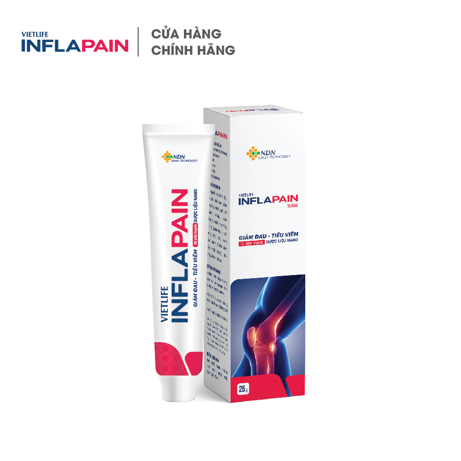 Vietlife Inflapain 25g - GEL bôi hỗ trợ đẩy lùi đau nhức xương khớp