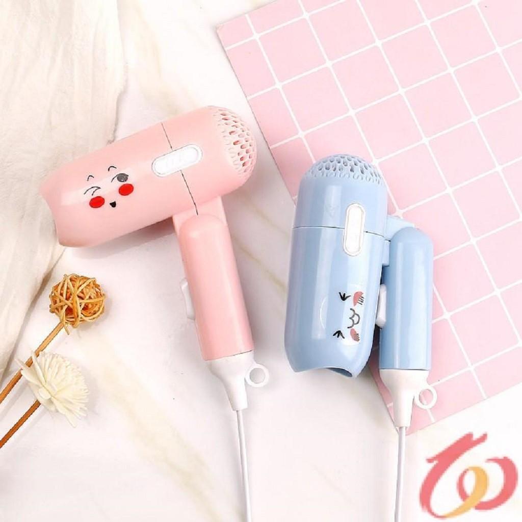 Máy Sấy Tóc Mini, Máy Sấy Tóc Du Lịch Nhỏ Gọn Họa Tiết Đáng Yêu