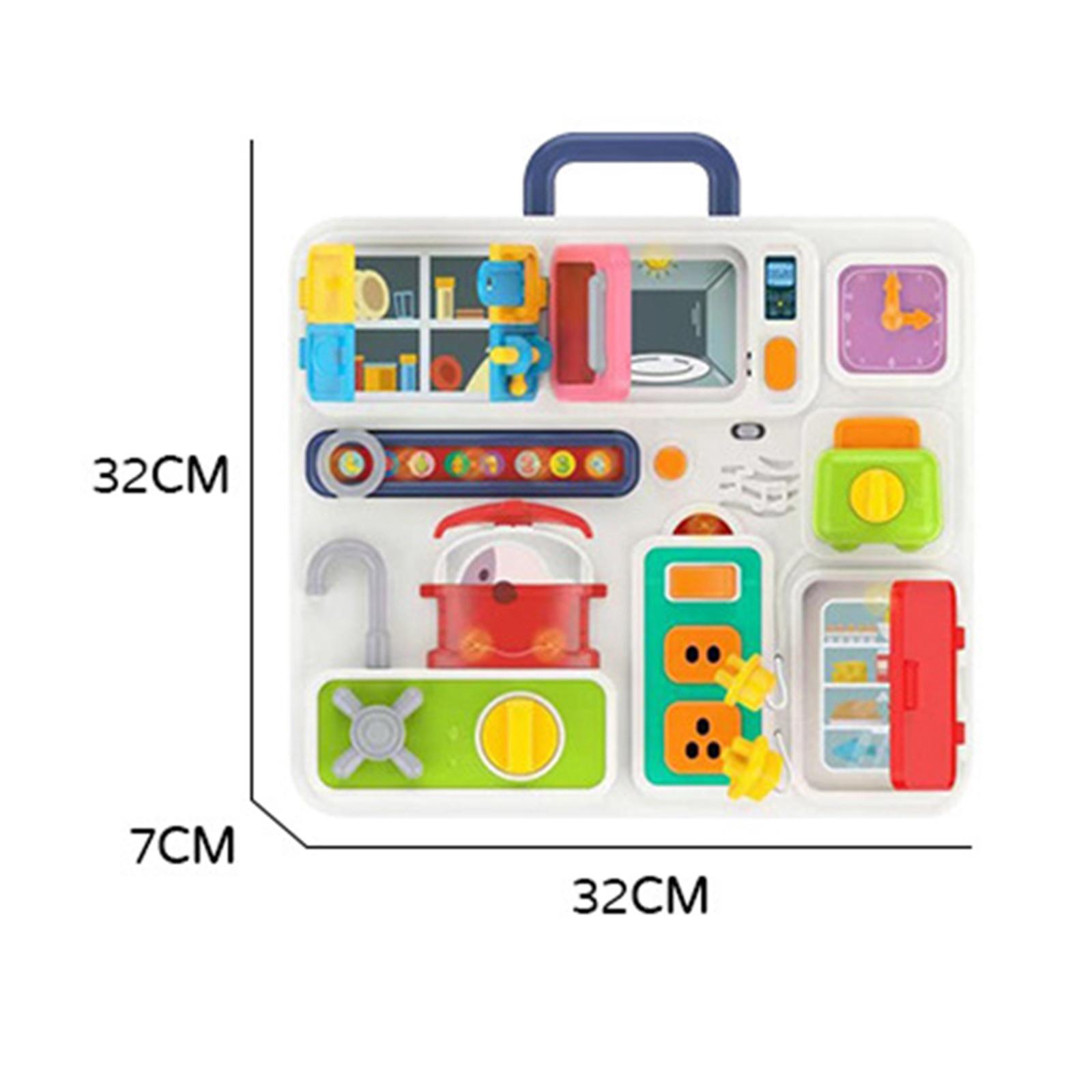 Busy Board Simulation Kitchen Pretend Cooking Toys for Birthday Gift Preschool Boys Girls Children Learning Activities