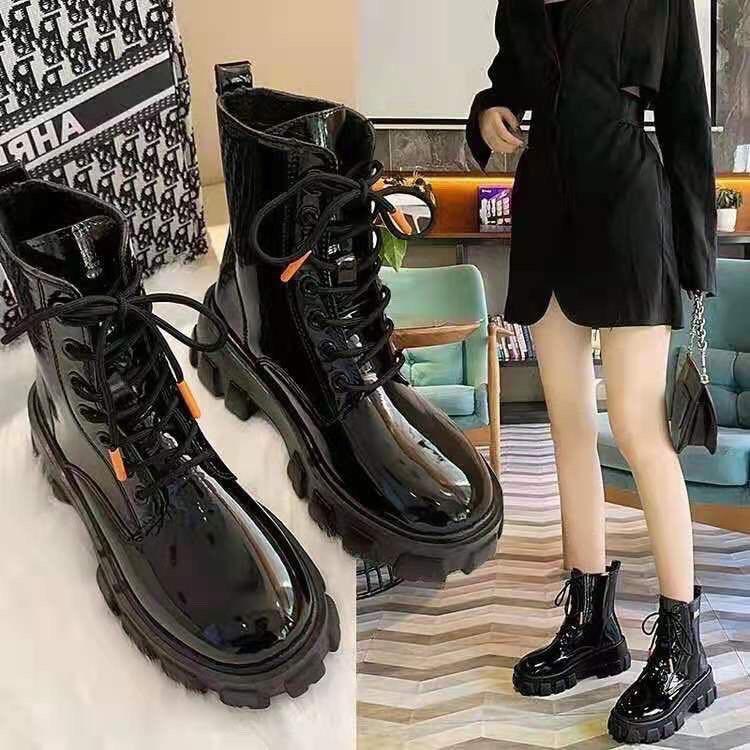 Giầy boot cổ lửng phong cách hàn (ảnh thật)