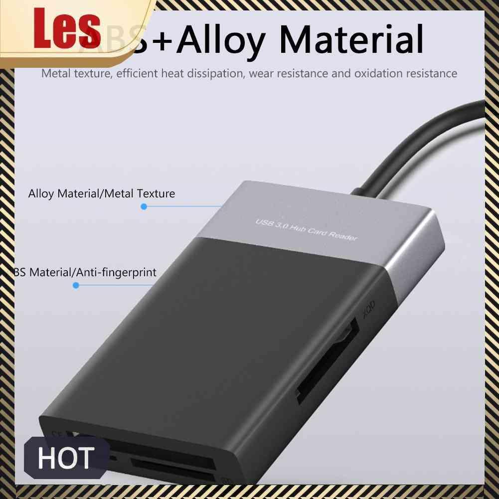 Đầu Đọc Thẻ Nhớ USB 3.0 2 Cổng 6 Trong 1 Cho XQD CF TF