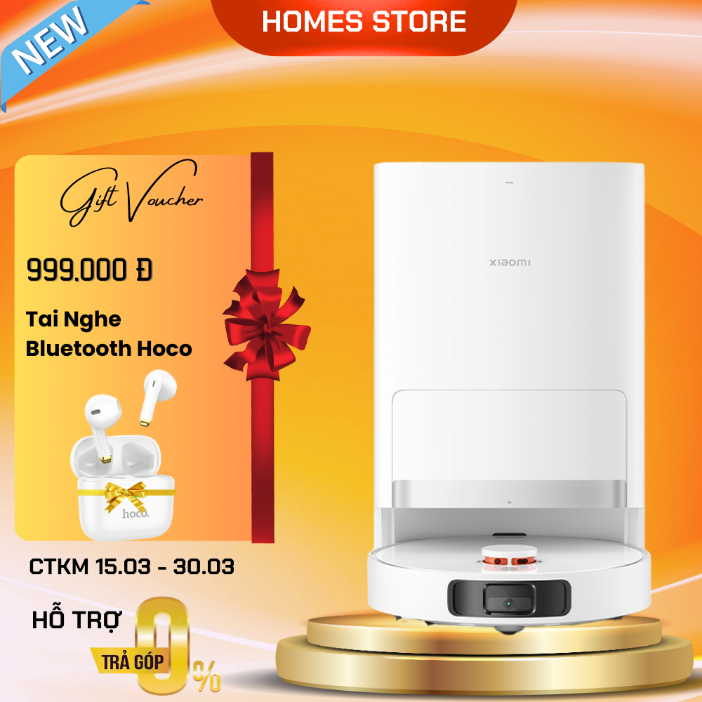 Robot Hút Bụi Lau Nhà Xiaomi X20+ (C102CN) Giặt Sấy Giẻ Tự Động Lực Hút 6000 Pa -Nhập Nội Địa