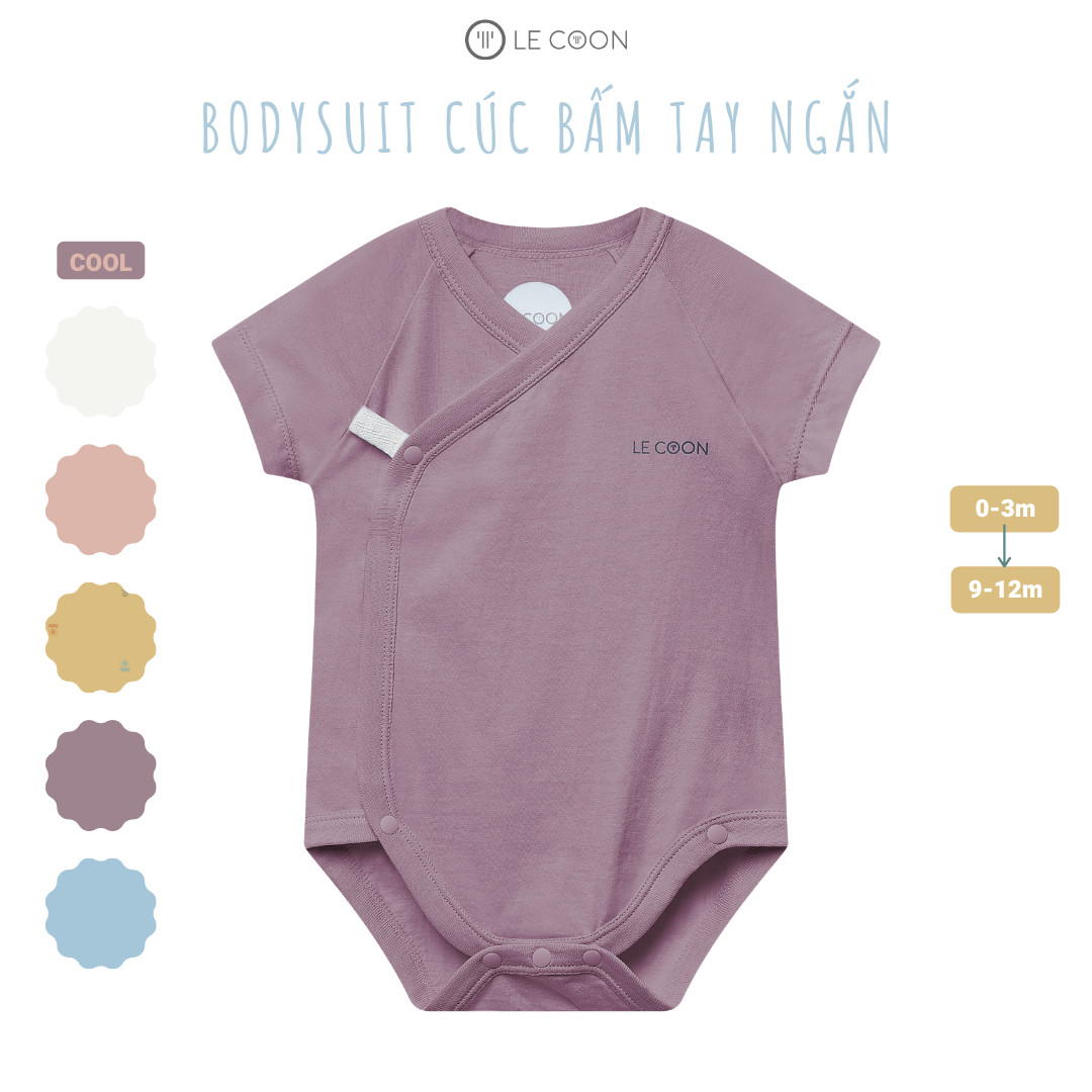 LE COON | Bodysuit Cúc Bấm Tay Ngắn | COOL