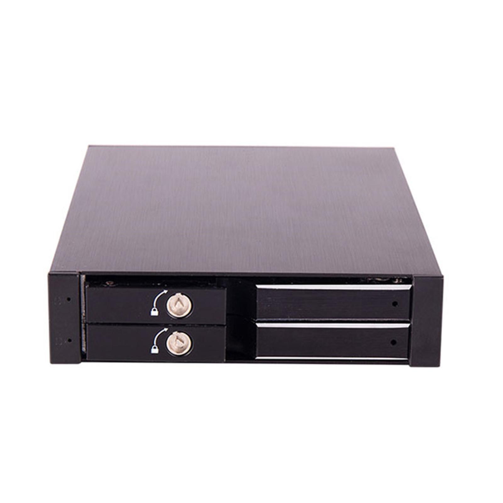 Dual Bay 2.5"  HDD/SSD Tray Mobile Rack Parts for 3.5"Floppy Drive of PC