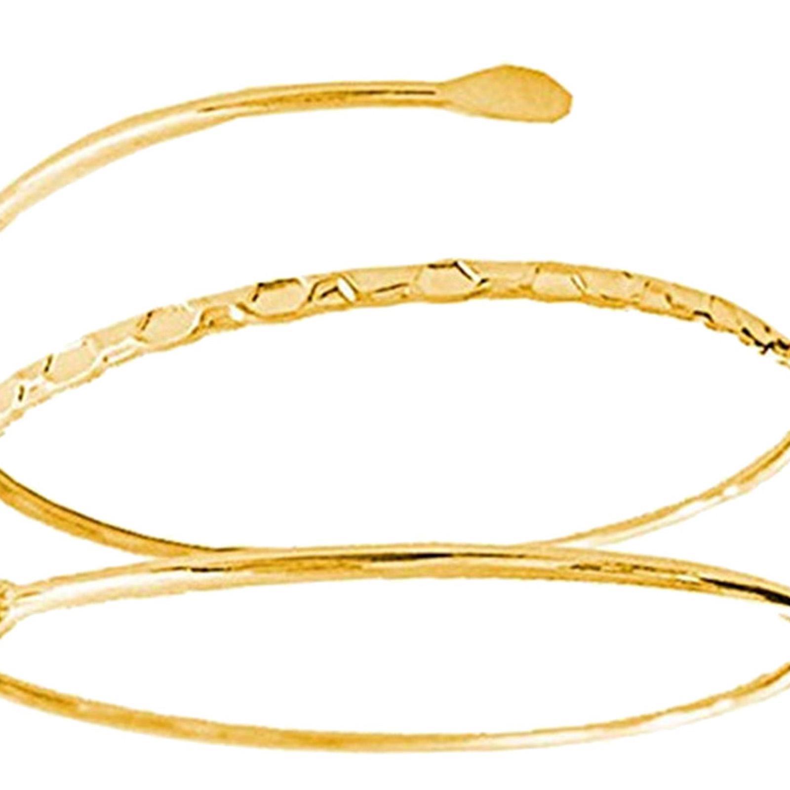 Minimalist Metal   Upper Arm Cuff Bracelet Armlet Armband Bangle Golden