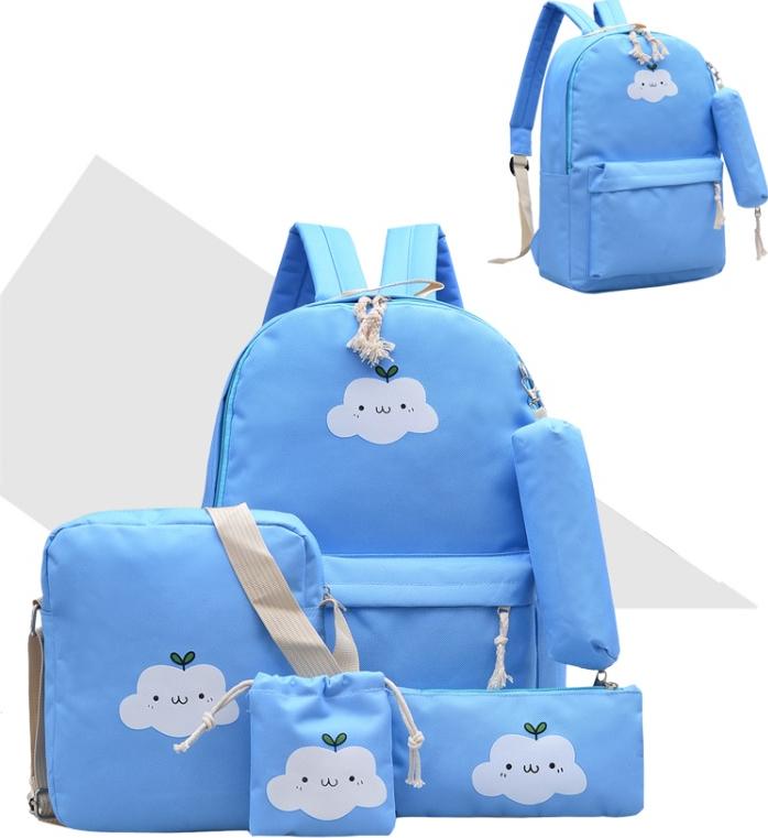 Bộ 5 Ba Lô Nữ Thời Trang balo laptop Smile Cloudy
