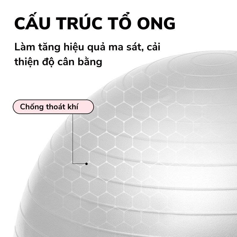 Bóng trơn size 75cm, trong lượng 1kg, chất liệu PVC chịu lực cao , Thể Hình, tập GYM , YOGA đủ màu