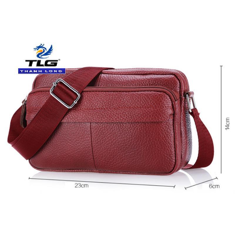 Túi đeo chéo da thật cao cấp Đồ Da Thành Long TLG 208241 - khuyen mai tui xach