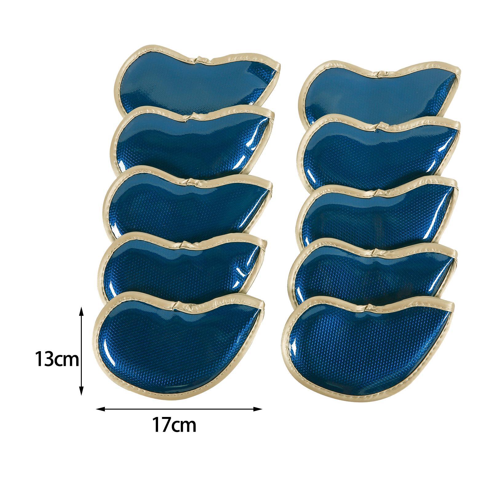 10Pcs Golf Iron Head Covers Head Protector Iron Putter Sleeves Protective Cover Wrap Golf Iron Cover Golf Iron Headcovers for Outdoor Sports
