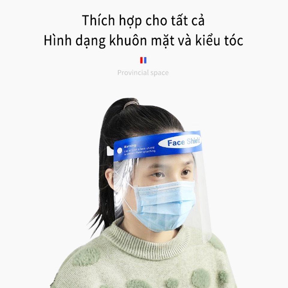 Kính Chống Giọt Bắn, Kính Chống Dịch Face Shield Đệm Mút Xốp Bảo Vệ 3 Chiều An Toàn Tiện Lợi – K024 - Vận Chuyển Miễn Phí Toàn Quốc