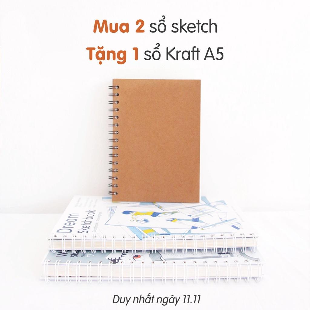 Sổ Phác Thảo Phiên Bản Giới Hạn - 172 GSM - Có Kiến Thức Hội Họa - Ong Mặt Bự