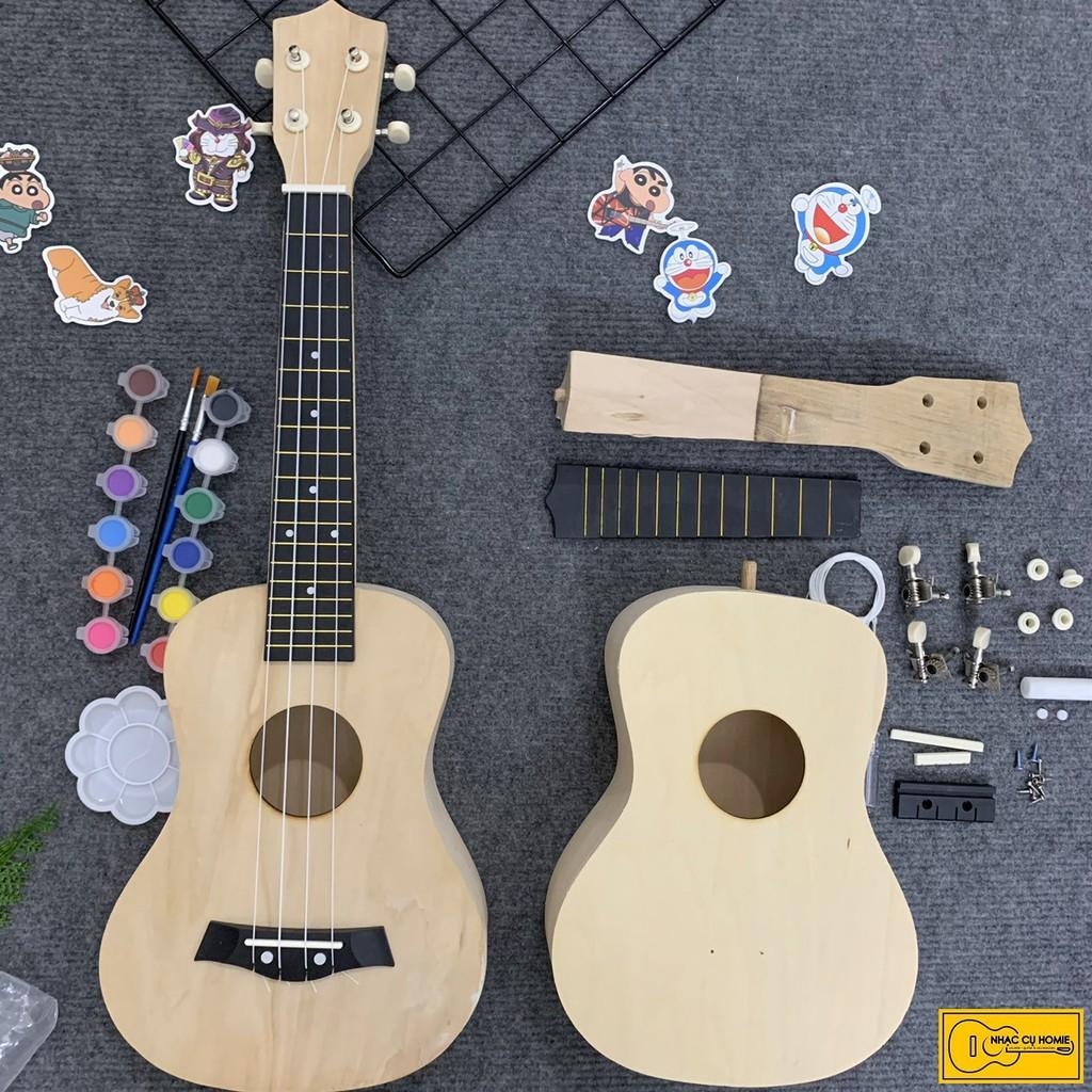 ĐÀN UKULELE THỦ CÔNG DIY FULL GỖ