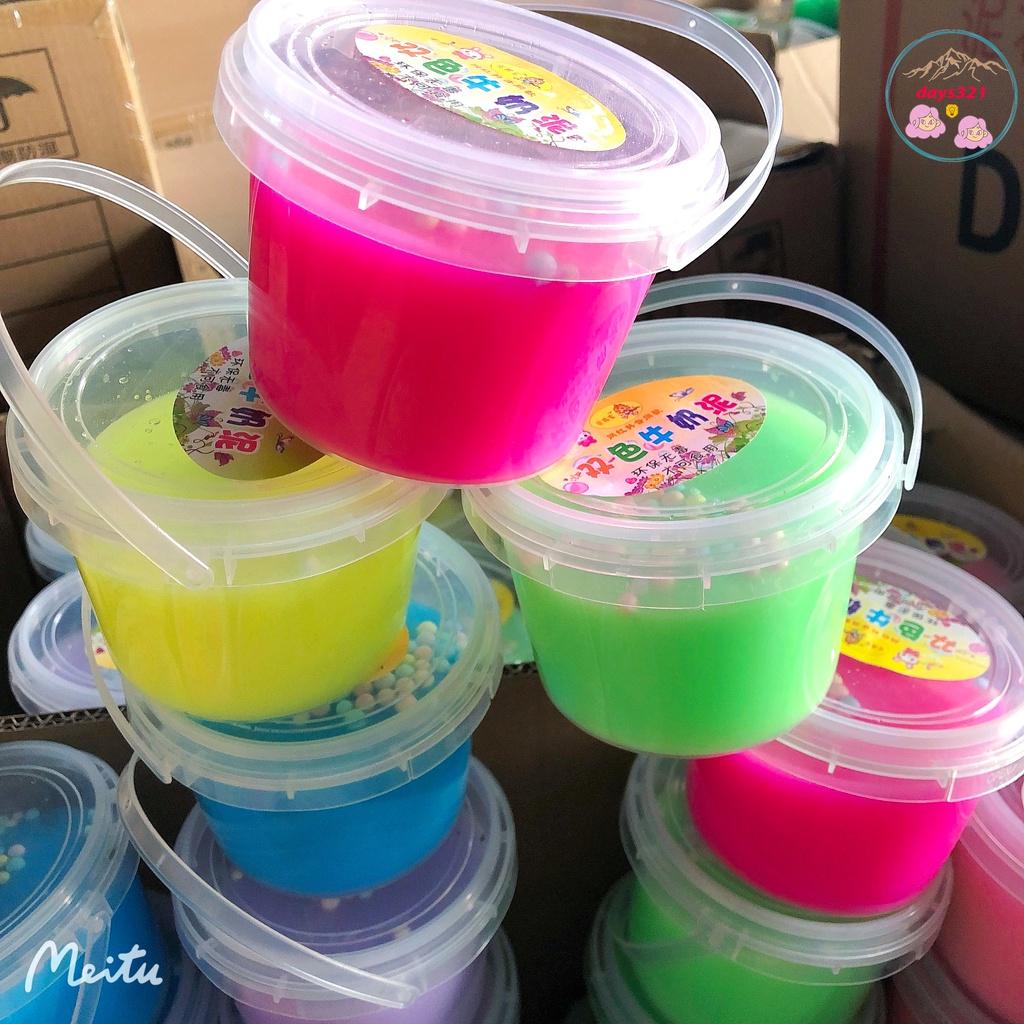 SLIME HỘP TO NHIỀU MÀU LOẠI CỰC TO xô 500ML đẹp thiết kế độc đáo ấn tượng Đồ chơi Slam Gudetama