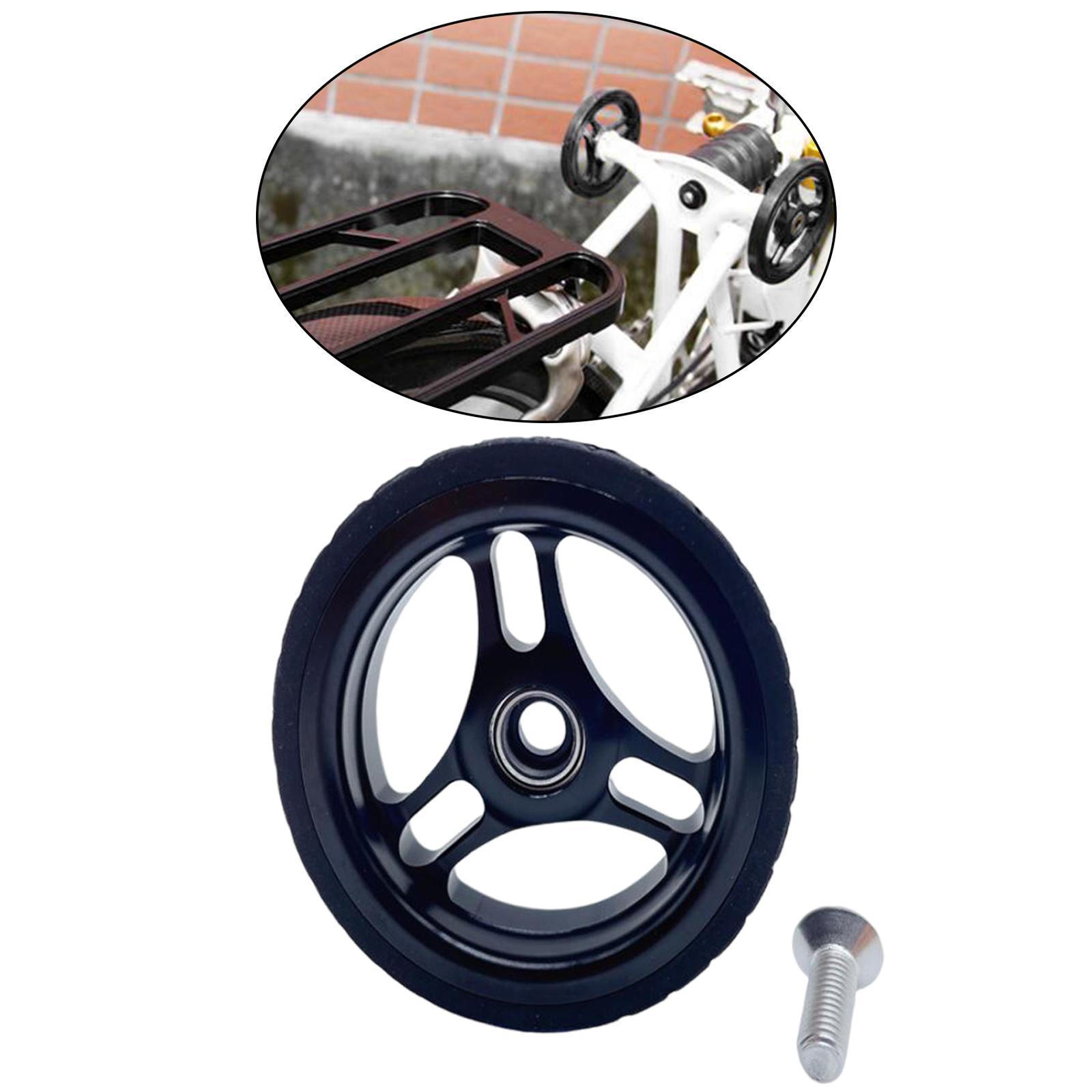 High Strength Folding Bike Easy Wheel Easywheel Bracket Set Sealed Bearing for BMX