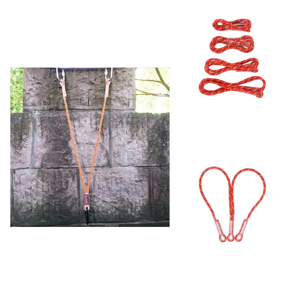 10.5mm Rock Climbing Nylon Pre-sewn Eye-to-Eye Prusik Loop Cord Rope 80cm