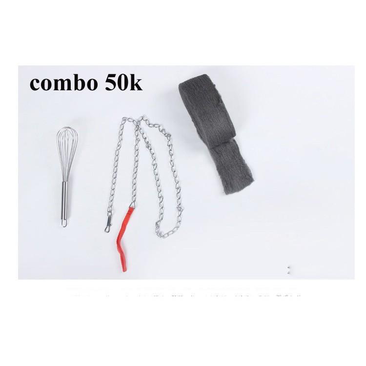 bùi nhùi thép phát sáng trọn bộ combo như hình  CMD